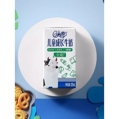 伊利QQ星儿童成长牛奶-全聪牛奶饮品 125ml*20盒 整箱装（十件起订)图3