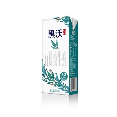 完达山原味黑沃苗有机纯牛奶 250ml*12盒 整箱装图3