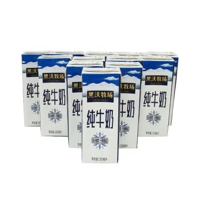 完达山黑沃牧场纯牛奶学生奶 250ml*12盒 整箱装图3