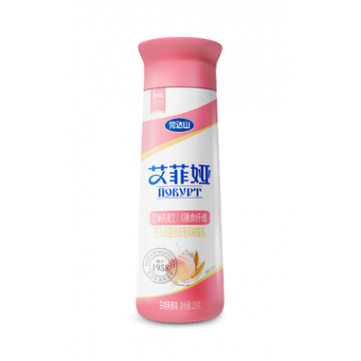 完达山瓶装艾菲娅风味酸乳白桃燕麦 220ml*10瓶 整箱装图2