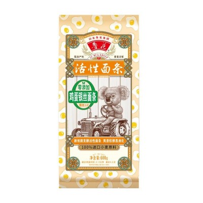 鲁花经典考拉鸡蛋银丝挂面600g/袋图3