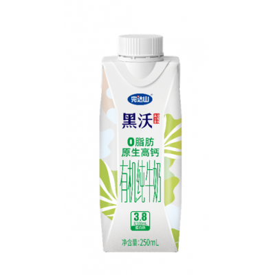 完达山梦幻盖黑沃有机0脂原生高钙 250ml*10瓶 整箱图3