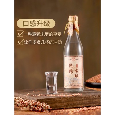 白酒纯粮食酒瓶装整箱6瓶礼盒装酒水送礼高档浓香型52度老酒原浆图2