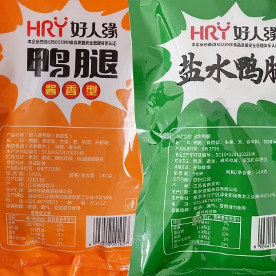 好人缘盐水鸭腿 180g*2袋 整箱装图3