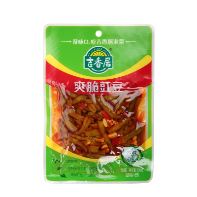 吉香居爽脆虹豆106g/袋 开味下饭菜香辣盐菜木耳榨菜爽脆图4