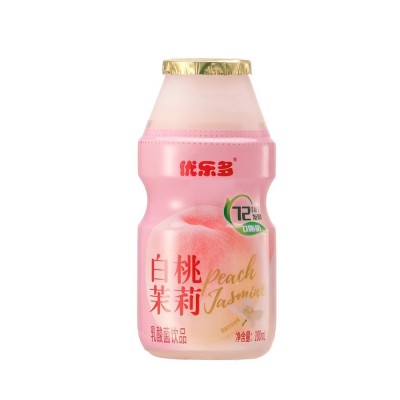 优乐多乳酸菌青提栀子花味0脂肪饮品饮料100ml*20瓶整箱图5