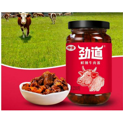 仲景劲道鲜辣牛肉酱230g/瓶图5