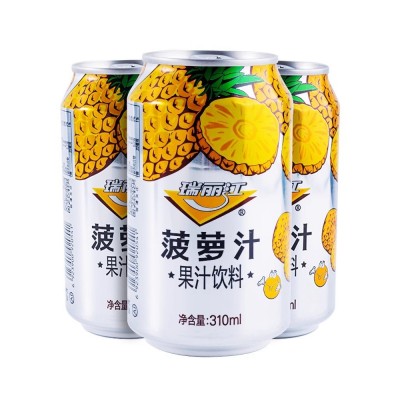 瑞丽江菠萝汁饮料310ml*24罐整箱装柠檬汁酸角汁云南果汁饮品批发图4