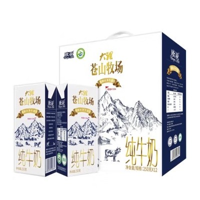 欧亚牛奶大理苍山牧场全脂纯牛奶 250g*12盒 整箱装图5