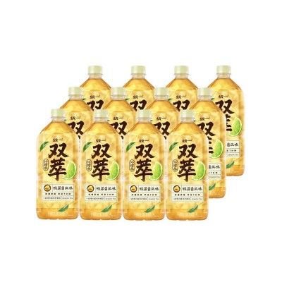 统一双萃柠檬茶饮料1000ml8瓶整箱包邮大瓶装清爽解腻鸭屎香风味图3