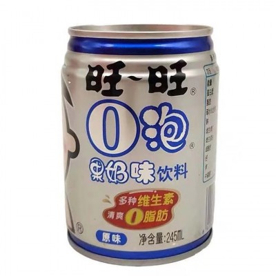 旺仔O泡果奶旺旺草莓味奶饮品245mL*12罐旺仔牛奶旺仔果汁味图4