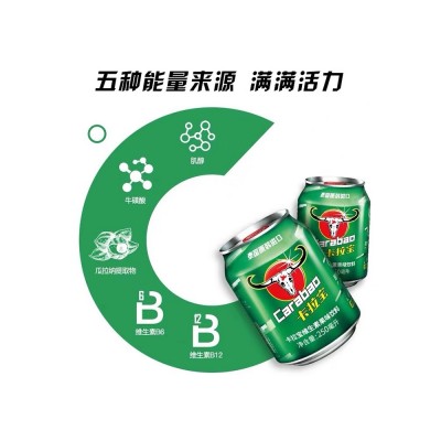 卡拉宝(Carabao) 泰国进口维生素果味牛磺酸运动功能饮料250ml/罐卡拉宝*摩登罐315ml*24瓶国产图2