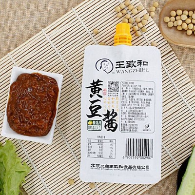 王致和黄豆酱450g/袋 拌饭拌面炸酱面图4