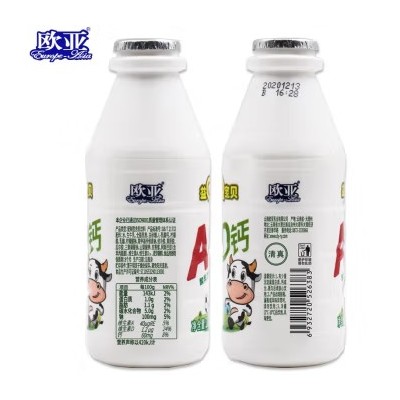 欧亚（Europe-Asia） 欧亚益Q宝贝AD钙奶酸乳饮料儿童饮品 200g*24瓶 整箱装图4