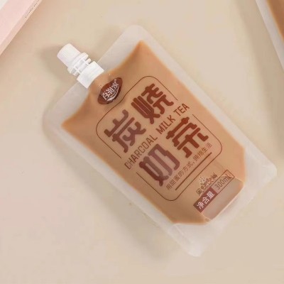 百润家炭烧奶茶风味饮料袋装300ml*8袋开袋即饮夏日饮品整箱批发商用图3