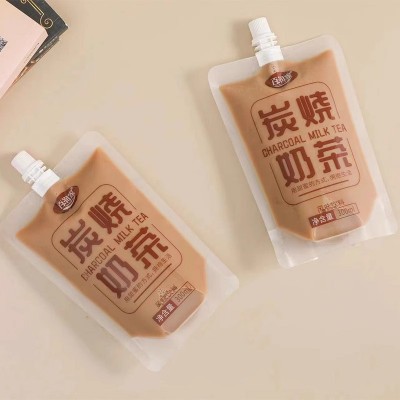 百润家炭烧奶茶风味饮料袋装300ml*8袋开袋即饮夏日饮品整箱批发商用图2