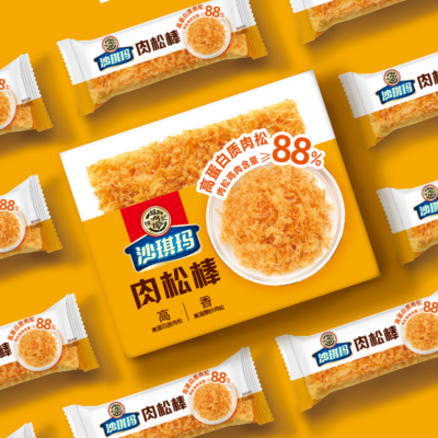 徐福记沙琪玛肉松棒 350g*6块 整箱装图4