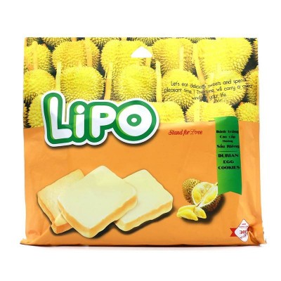 LIPO 越南进口LIPO牌鸡蛋面包干榴莲味300g*6/箱图4