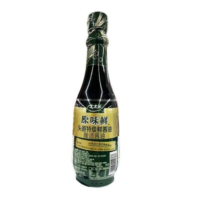 太太乐原味鲜头道特级鲜酱油450ml/瓶图2