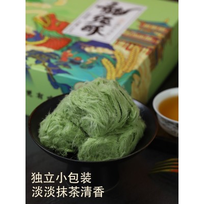 爱福抹茶味龙须酥 200g*5袋 整箱装图4