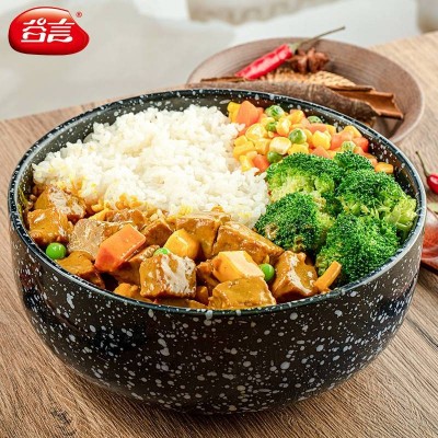 谷言咖哩牛肉速食料理包 加热 即食190g*5袋图3