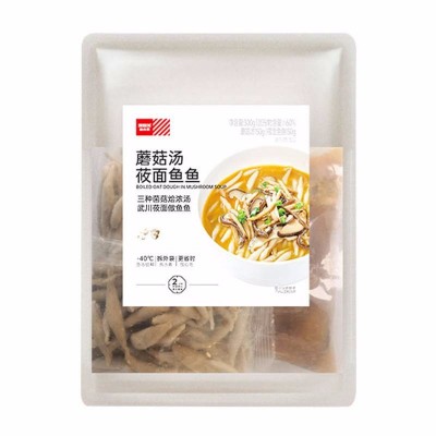 西贝蘑菇汤筱面鱼鱼300g*3图3