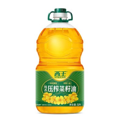 西王纯香压榨菜籽油非转基因 物理压榨 甄选原料5L/桶图2