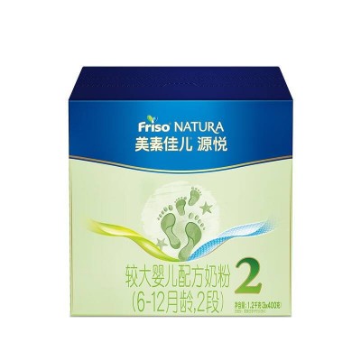 美素佳儿 源悦(Friso NATURA)较大婴儿配方(6-12月龄，2段) 400g*3图2