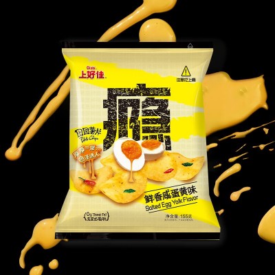 上好佳上好佳休闲膨化零食咸蛋黄薯片 袋装155g*1袋图5