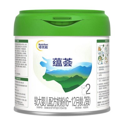 诺优能 蕴荟较大婴儿配方奶粉2段 400g图5