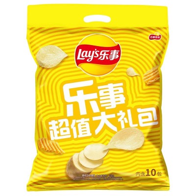 乐事（Lay's）休闲食品 大波浪组合包(鱿鱼+烤翅+五花肉)70克*3包 零食大礼包图5