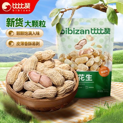 比比赞（BIBIZAN）蒜香味花生 500g*1袋 整袋装图5