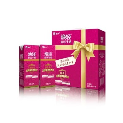 蒙牛 焕轻 舒活牛奶 250ml×12盒箱图3