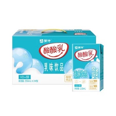 蒙牛 酸酸乳营养乳味饮品钙+锌利乐包 250ml×24包箱图5