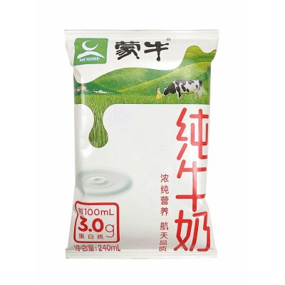 蒙牛纯牛奶240ml16袋图2