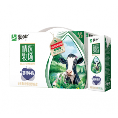 蒙牛精选牧场高钙牛奶苗条装250mL10包图5