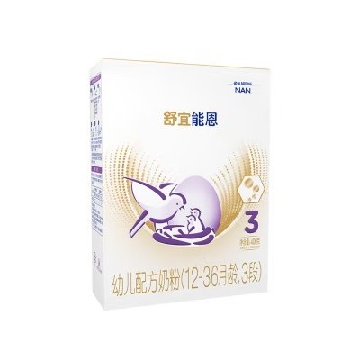 雀巢（Nestle）舒宜能恩 3段（12-36个月适用）幼儿A2奶粉 能恩新国标升级版 400g/盒图2