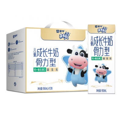 蒙牛未来星儿童成长牛奶骨力型 190ml*12盒/箱图4