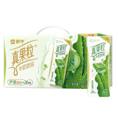 蒙牛真果粒牛奶饮品（芦荟粒）250g*12盒/箱图5