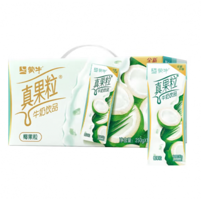 蒙牛真果粒牛奶饮品（椰果粒）250g*12盒/箱图3