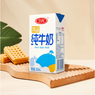 三元 特品纯牛奶250ml*24/箱图3