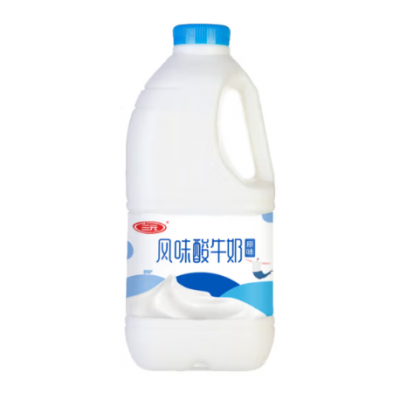 三元 原味大桶风味酸牛奶 1.8kg*1桶*6/箱图3