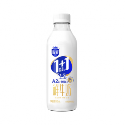 三元极致1+1原生双蛋白鲜牛奶 900ml*6/箱图3