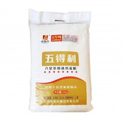 五得利八星多用途小麦面粉新概念好吃永不变10kg/袋图1