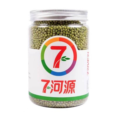 七河源有机绿豆1kg/罐图1