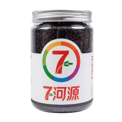 七河源有机黑米1kg/罐图1