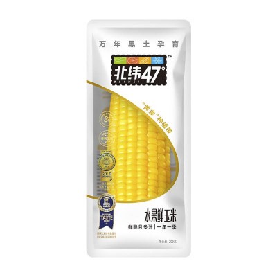 黑龙江北纬47度水果鲜玉米(即食) 200g*10根  /箱图1