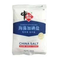 中盐海藻加碘盐350g