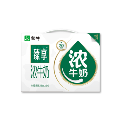 蒙牛臻享浓牛奶爱克林装 200ml*10包（十箱起订）图1