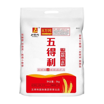 五得利六星超精面粉5kg/袋图1